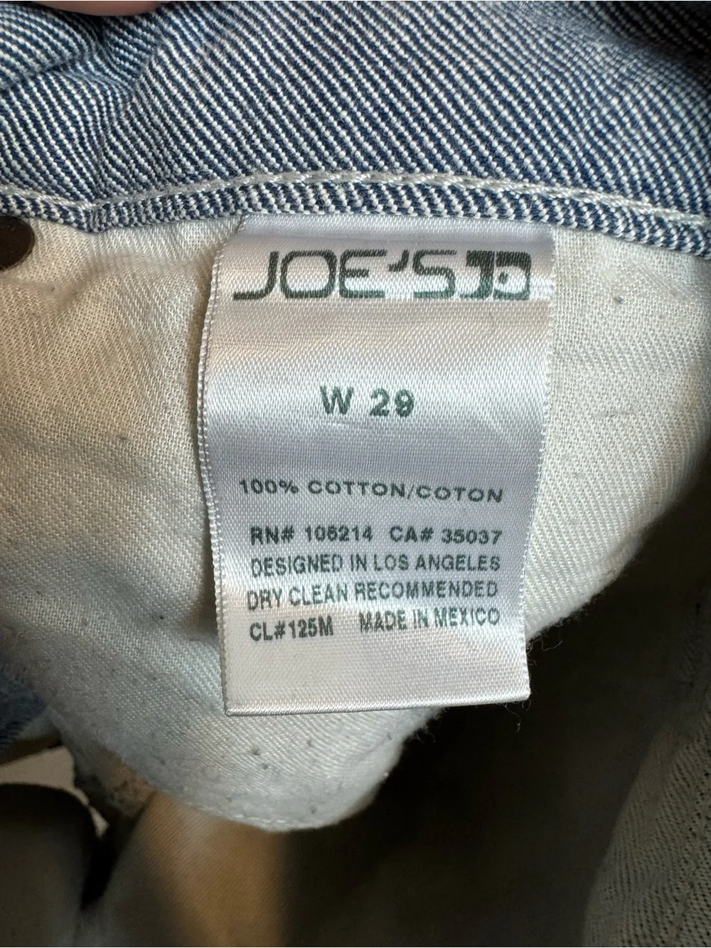 Joe's Jeans Daire Light Blue Denim Shorts Pinstripe 100% Cotton Casual Men’s 29